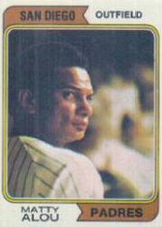 1974 Topps Baseball Cards      430     Matty Alou
